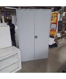 ARMOIRE BUREAU GRISE SS CLÉ 