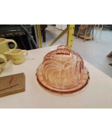 CLOCHE EN VERRE ROSE