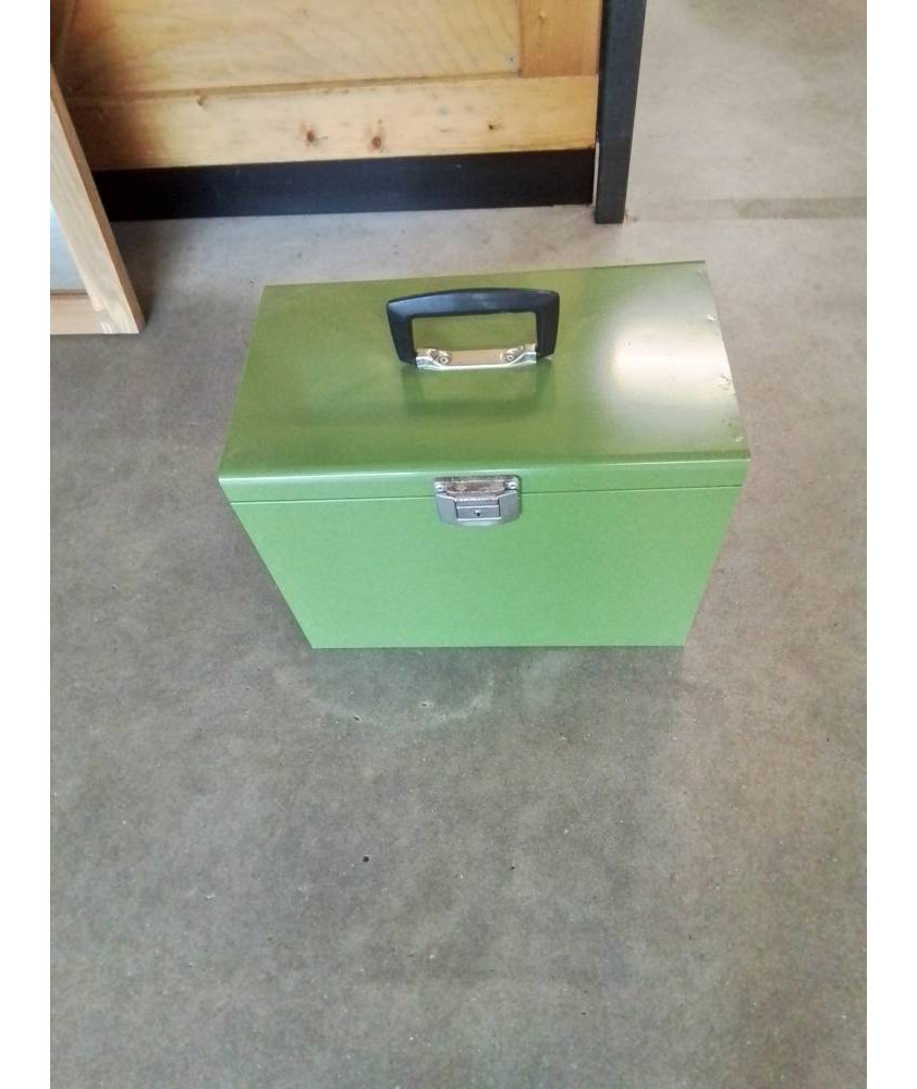 COFFRET MÉTALLIQUE VERT