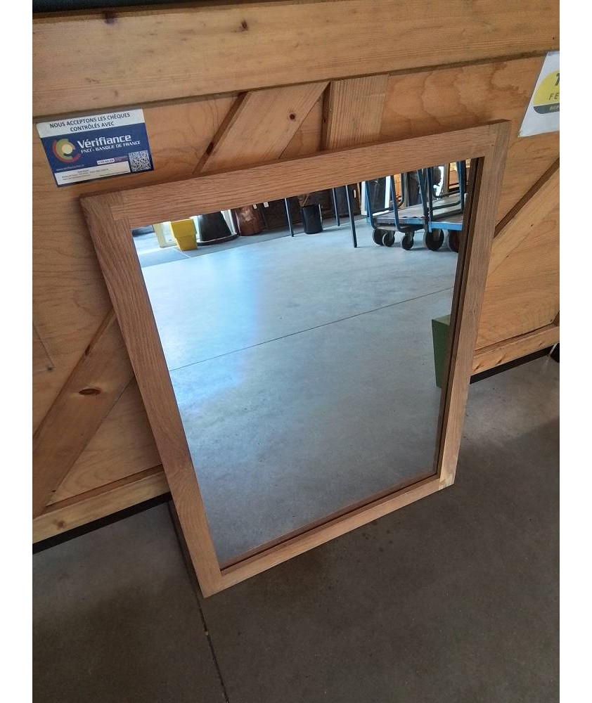 MIROIR RECTANGULAIRE CHÊNE CLAIR