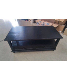 TABLE BASSE 2 TIROIRS - MDM NOIRE / CAMBRONNE- EN L’ETAT