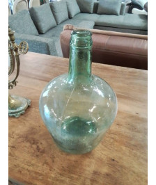 BONBONNE VERRE SOUFFLÉ TEINTÉ VERT 