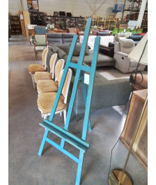 CHEVALET BOIS BLEU