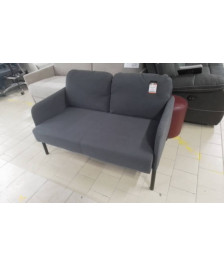 BANQUETTE 2 PLACES TISSU GRIS