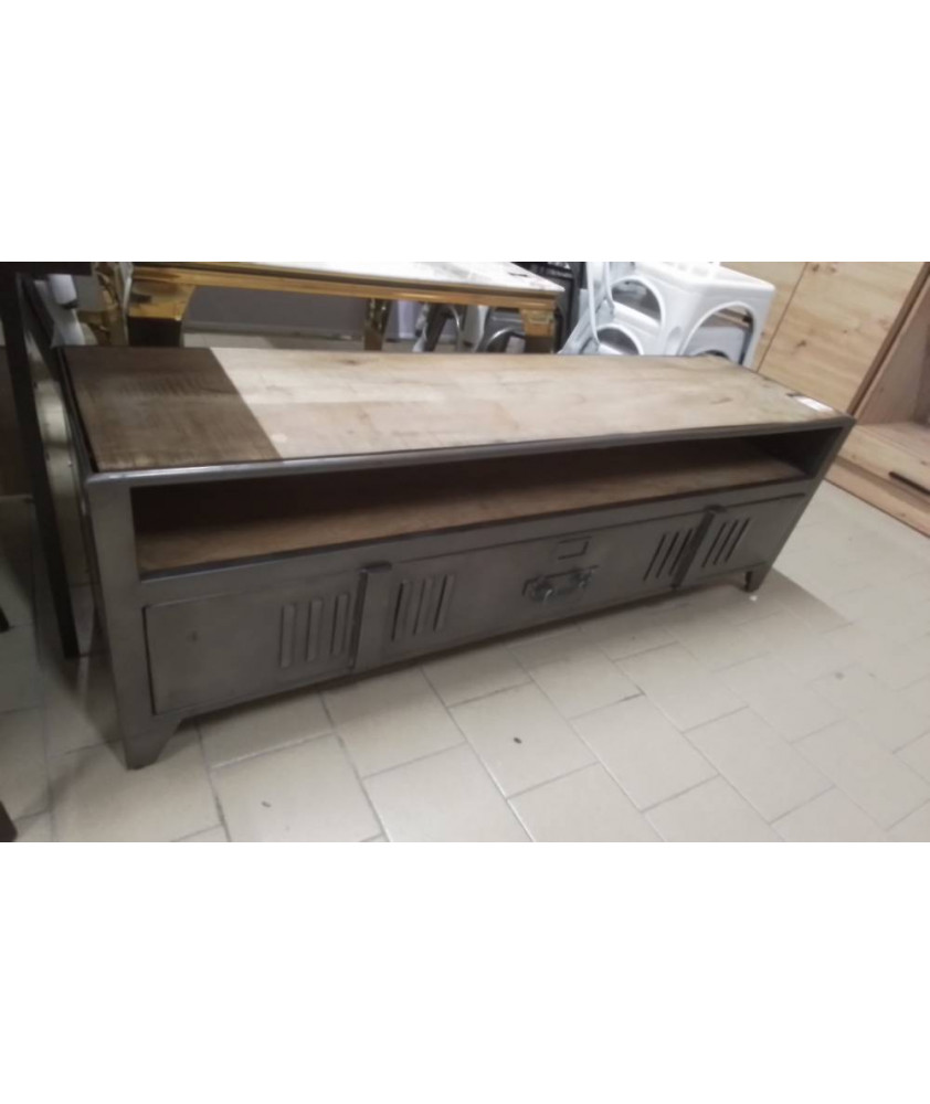 MEUBLE TV METAL /BOIS STYLE INDUSTRIEL