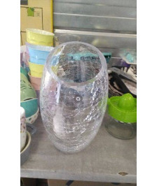 VASE VERRE CRAQUELE 