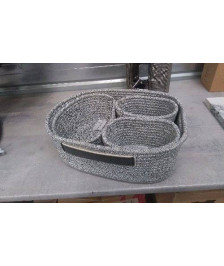 LOT DE 4 PANIERS RANGEMENT COCKTAIL SCANDINAVE 