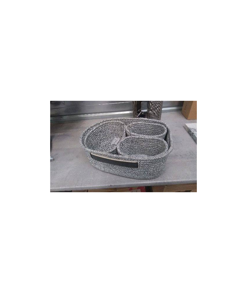 LOT DE 4 PANIERS RANGEMENT COCKTAIL SCANDINAVE 