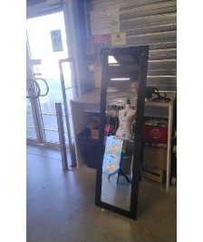 MIROIR PSYCHE NOIR - CROCO NOIR