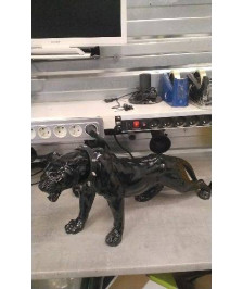 DECO PANTHERE NOIRE + COLLIER / RESINE