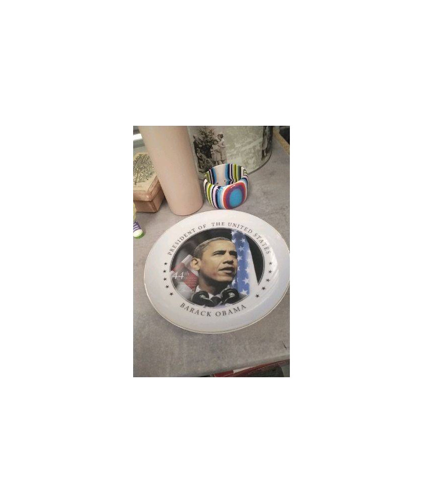 ASSIETTE DECO OBAMA