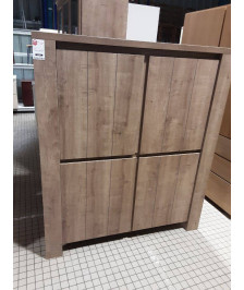 MEUBLE 4 PORTES MODERNE COULEUR CHENE CLAIR