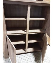 MEUBLE 4 PORTES MODERNE COULEUR CHENE CLAIR