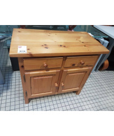 MEUBLE 2 PORTES+2 TIROIRS PIN MASSIF