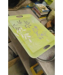 PLATEAU PLASTIQUE VERT