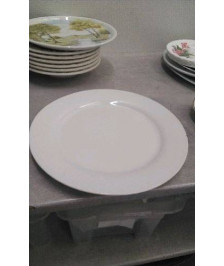 PLAT ROND BLANC 