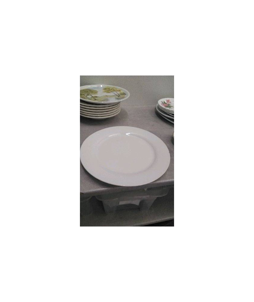 PLAT ROND BLANC 