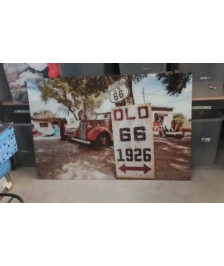 CADRE VERRE / ROUTE 66 - 120X80 ( COCKTAIL SCANDINAVE)