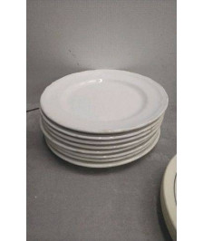 ASSIETTES BLANCHES X8 