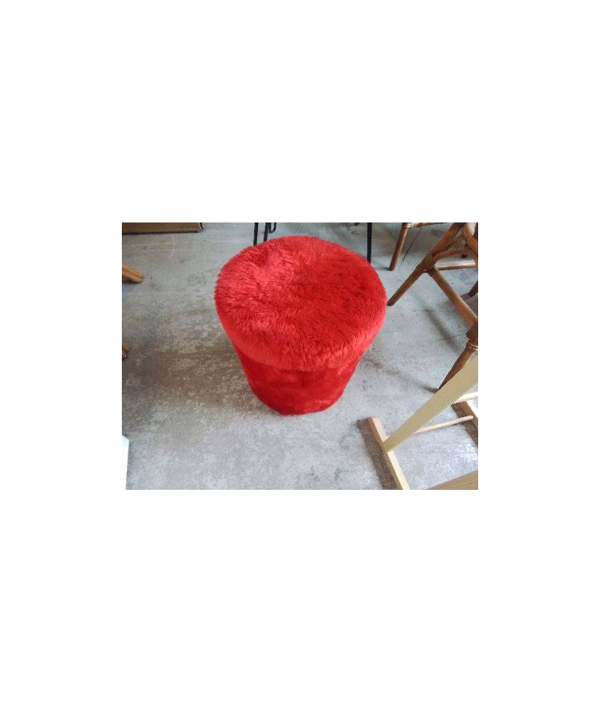 POUF ROUGE