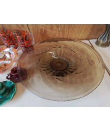 GRANDE COUPE EN VERRE FUMÉ