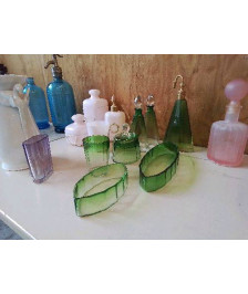 SERVICE DE TOILETTE ART DECO VERT