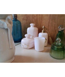 ENSEMBLE DE SALLE DE BAIN ROSE POUDRÉ