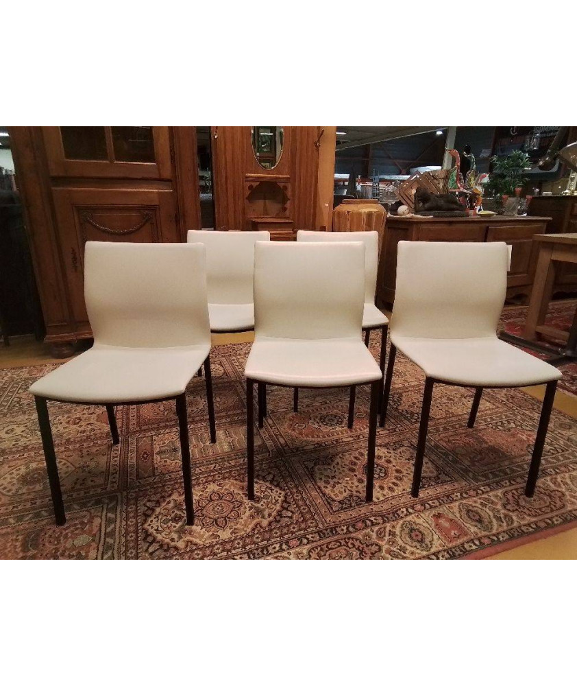 CHAISES LOT DE 5
