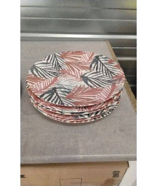 ASSIETTES FEUILLES X6 
