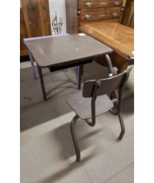 BUREAU ECOLIER MARRON