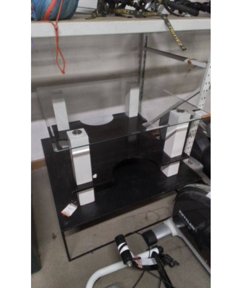 TABLE BASSE CARREE BLANC ET NOIR