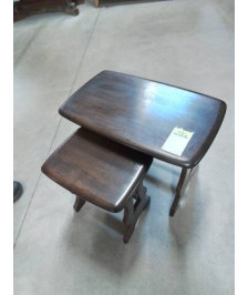 2 TABLES BASSES GIGOGNES ANGLAISE BOIS ERCOL ANNÉES 60