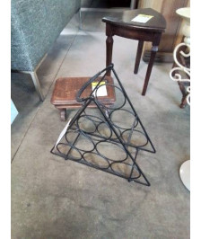 RA GE BOUTEILLES MÉTAL NOIR 6 BTS ANNÉES 50