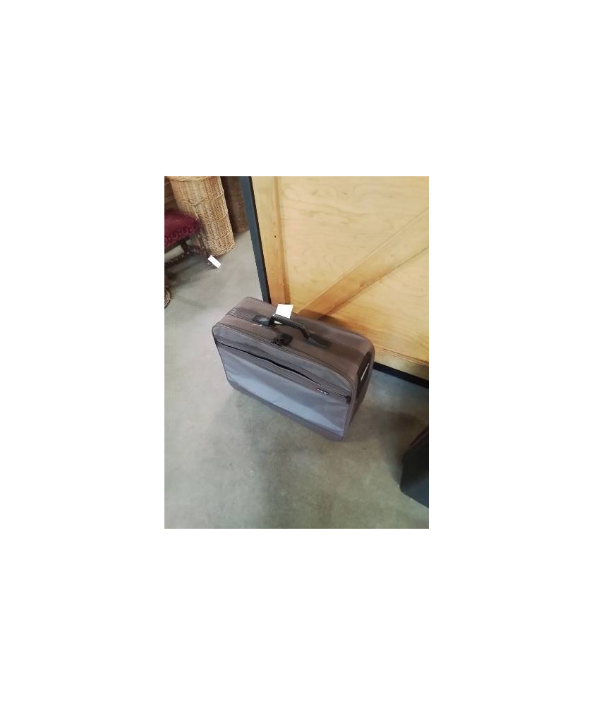 VALISE A ROULETTES TISSU TAUPE DELSEY 