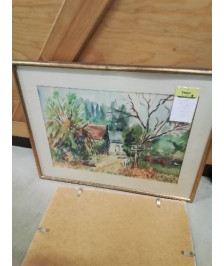 AQUARELLE HAMEAU YVES BECON (1907-2004)