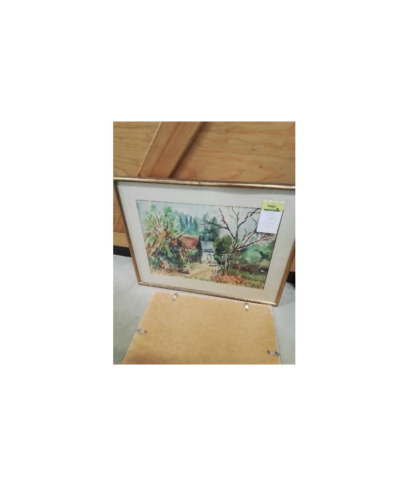 AQUARELLE HAMEAU YVES BECON (1907-2004)