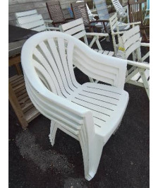  FAUTEUIL DE JARDIN RÉSINE BLANC
