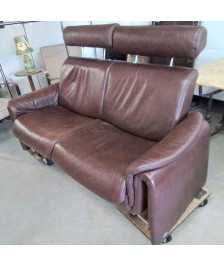 CANAPÉ CUIR MARRON 