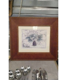 CADRE BOIS PLANISPHERE 