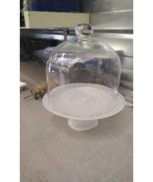 PLAT PRESENTATION GATEAU - CLOCHE 