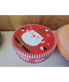 BOITE À BISCUIT ROUGE PÈRE NOEL 