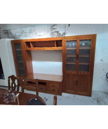 GRAND MEUBLE TV BIBLIOTHÈQUE MODULABLE 