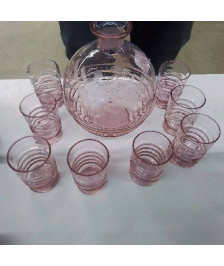 SERVICE A LIQUEUR CARAFE ROSE