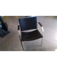 FAUTEUIL CUIR /ALU STYLE STOCKHOLM 