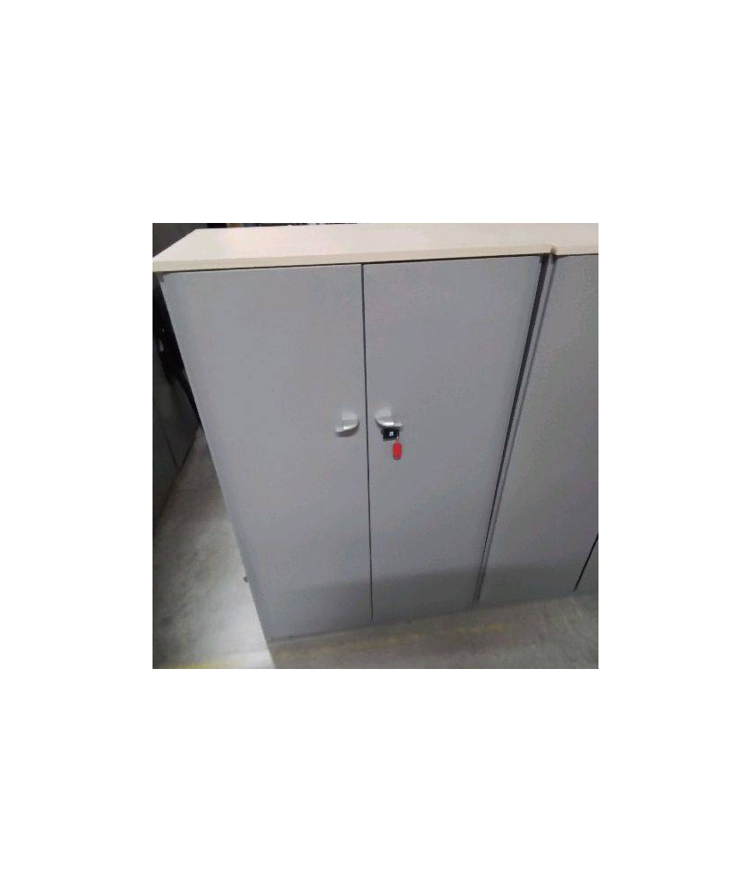 ARMOIRE DE BUREAU 2 PORTES MI HAUTE DESSUS BOIS