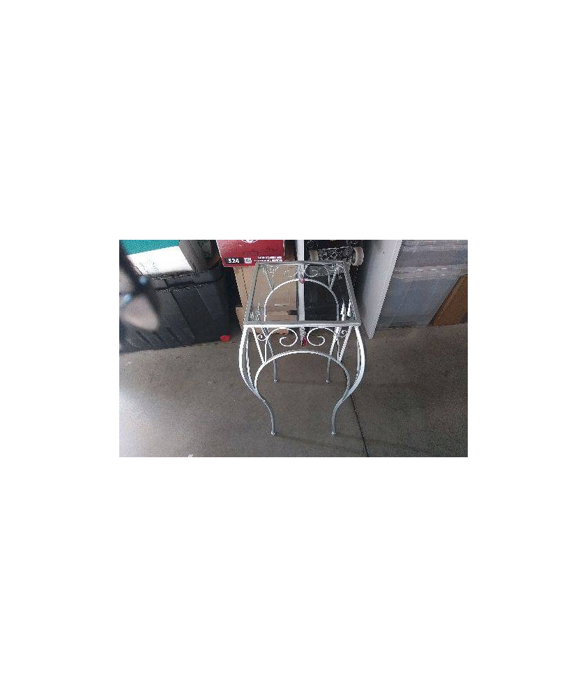 GUERIDON METAL VERRE / PAMPILLE