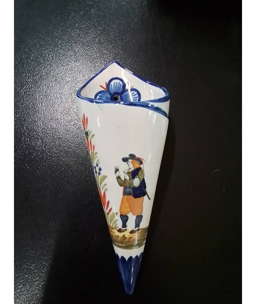 BOUQUETIÈRE CÉRAMIQUE HENRIOT QUIMPER 