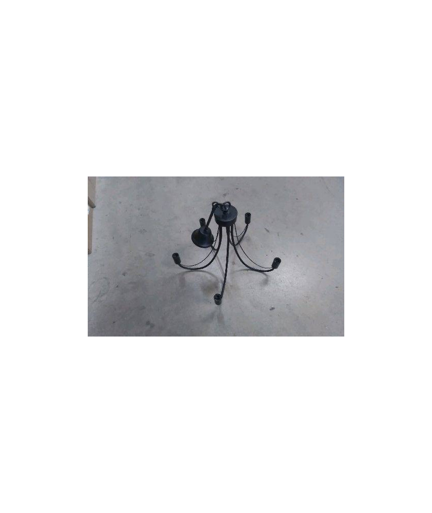 LUSTRE METAL 5 BRANCHES CONFORAMA