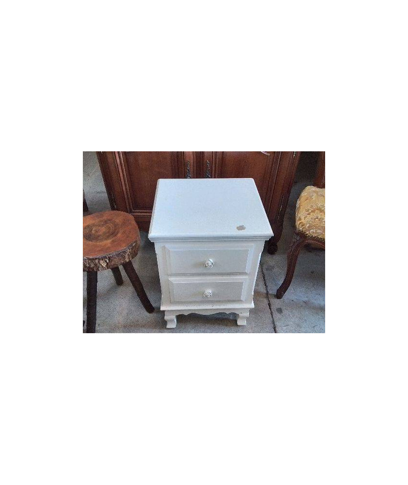 CHEVET BLANC POIGNET ROSE 