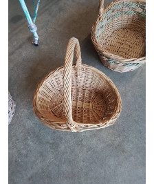 PANIER OVALE VANNERIE 1 ANSE